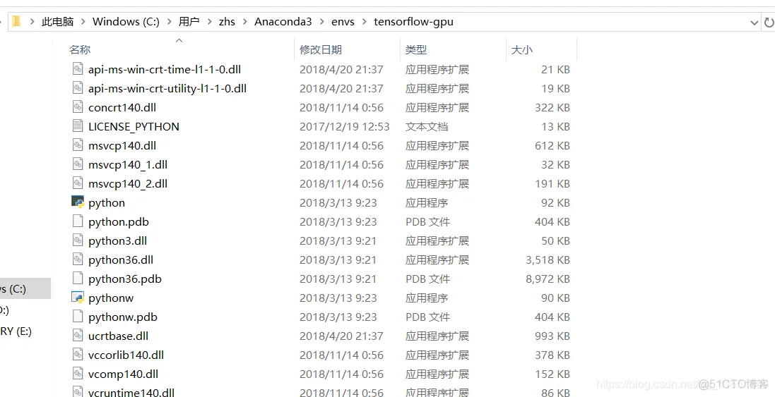 Win10 Anaconda下TensorFlow-GPU 环境搭建详细教程 (CUDA 10.0  +  cuDNN 7.0 + tensorflow-gpu 1.14.0)_python_36